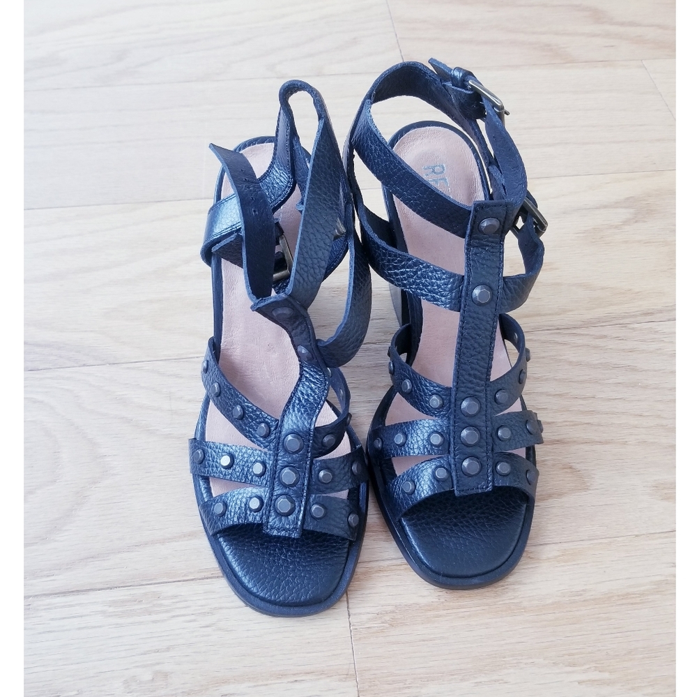 Brand new studded wedge heels